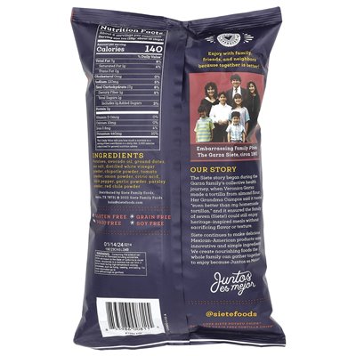 Siete, Kartoffelchips, Chipotle BBQ, 5,5 oz (156 g)