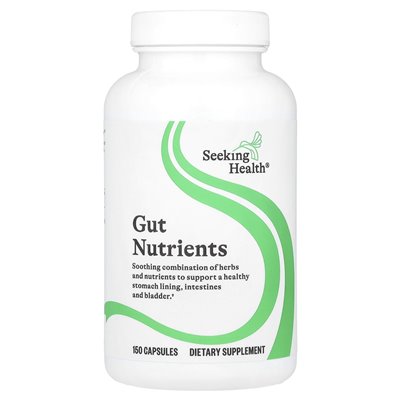 Seeking Health, Gut Nutrients, 150 Capsules