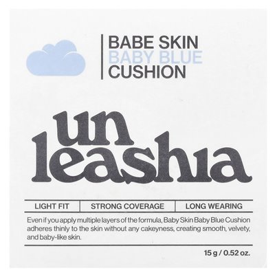 Unleashia, Babe Skin, Baby Blue poduszka, SPF40/PA ++, 21c Baby Policzek, 0,52 uncji (15 g)