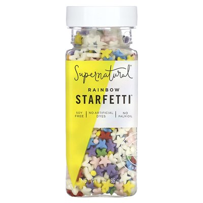 Supernatural Kitchen, Rainbow Starfetti, 3 uncje (85 gm)