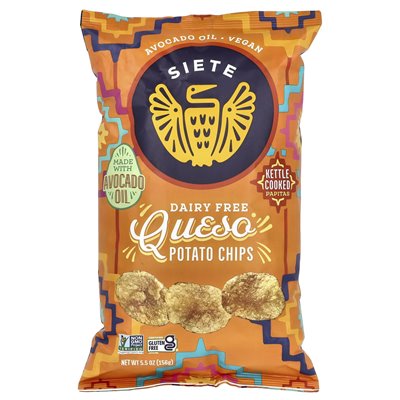 Siete, potato chips, queso, 5.5 oz (156 g)