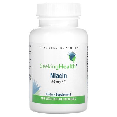 Seeking Health, Niacin, 50 mg NE, 100 vegetarische Kapseln