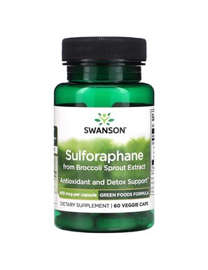 Swanson, Sulforaphan aus Brokkolisprossenextrakt, 400 Mikrogramm, 60 Gemüsekapseln Swanson, Sulforaphan aus Brokkolisprossenextrakt, 400 Mikrogramm, 60 Gemüsekapseln