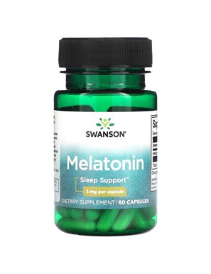 Swanson, Melatonin, 3 mg, 60 Kapseln