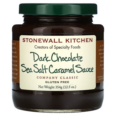 Stonewall Kitchen, dunkle Schokoladen-Karamellsauce mit Meersalz, 12,5 oz (354 g)