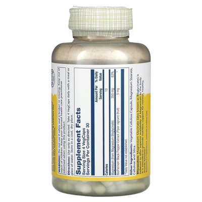 Solaray, wysoka absorpcja glicynian magnezu, 350 mg, 120 VEGCAPS Solaray, wysoka absorpcja glicynian magnezu, 350 mg, 120 VEGCAPS