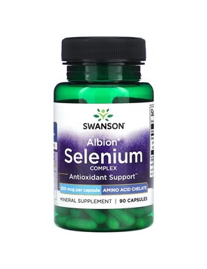 Swanson, Albion Kompozyt Selenu, 200 mcg, 90 Kapsułek