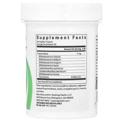 Seeking Health, Probiota Histaminx, 10 Billion CFU, 60 Vegetarian Capsules