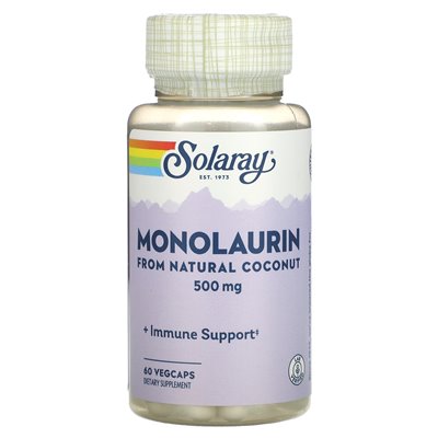 Solaray, Monolaurin, 500 mg, 60 pflanzliche Kapseln