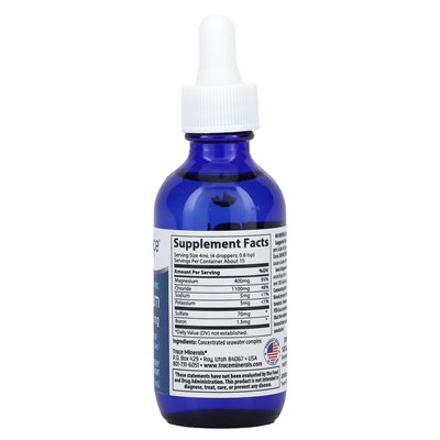 Trace Minerals ®, Jonowy Magnez, 400 mg, 2 fl oz (59 ml) Trace Minerals ®, Jonowy Magnez, 400 mg, 2 fl oz (59 ml)