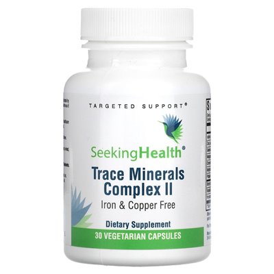 Seeking Health, Trace Minerals II, Iron and Copper Free, 30 Vegetarian Capsules