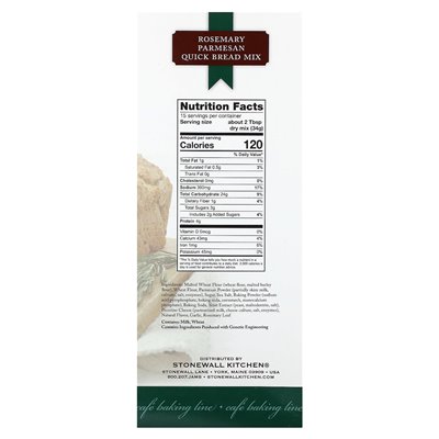 Stonewall Kitchen, Rosemary Parmesan Quick Break Mix, 18 uncji (510 g) Stonewall Kitchen, Rosemary Parmesan Quick Break Mix, 18 uncji (510 g)