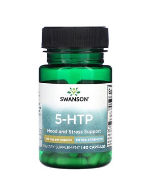 Swanson, 5-HTP, Extra Strength, 100mg, 60 Capsules Swanson, 5-HTP, Extra Strength, 100mg, 60 Capsules