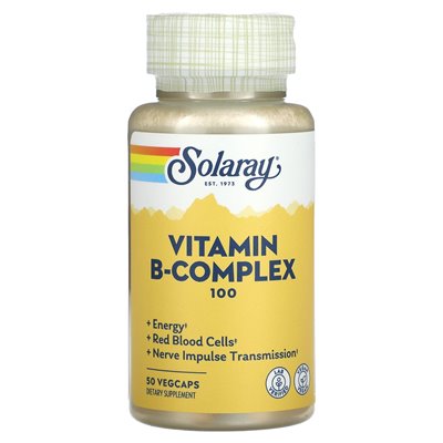 Solaray, witamina B-Complex 100, 50 Vegcaps