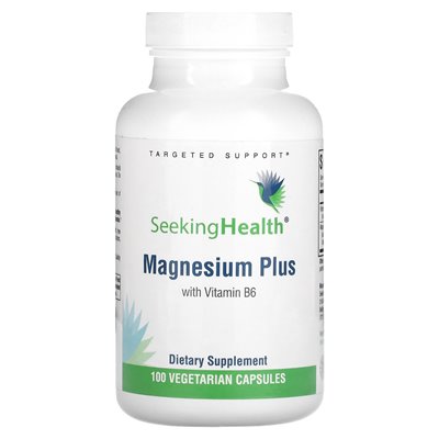 Seeking Health, Magnesium Plus mit Vitamin B6, 100 vegetarische Kapseln