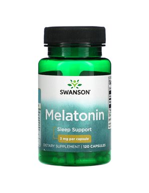 Swanson, Melatonin, 3 mg, 120 Capsules Swanson, Melatonin, 3 mg, 120 Capsules