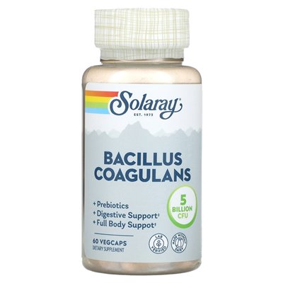 Solaray, Bacillus Coagulans, 5 miliardów, 60 warzyw (2,5 miliarda na kapsułkę) Solaray, Bacillus Coagulans, 5 miliardów, 60 warzyw (2,5 miliarda na kapsułkę)