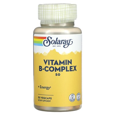 Solaray, Vitamin B Complex, 50mg, 50 Vegcaps