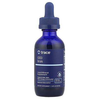 Trace Minerals ®, Jonowe Żelazo, 22 mg, 1,9 uncji (56 ml) Trace Minerals ®, Jonowe Żelazo, 22 mg, 1,9 uncji (56 ml)