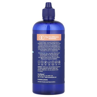 Trace Minerals®, ConcenTrace Mineralny Płukanie Ust, Miętowy, 16 fl oz (473 ml) Trace Minerals®, ConcenTrace Mineralny Płukanie Ust, Miętowy, 16 fl oz (473 ml)
