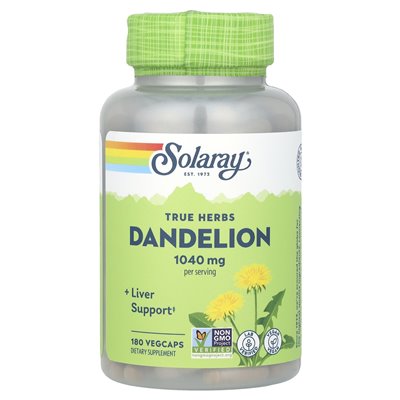 Solaray, True Herbs, Löwenzahn, 1040 mg, 180 vegetarische Kapseln (520 mg pro Kapsel)