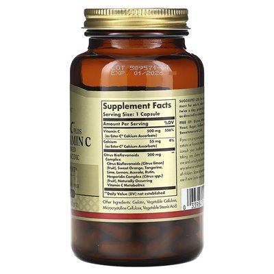 Solgar, Ester-C Plus, Vitamin C, 500 mg, 90 Kapseln