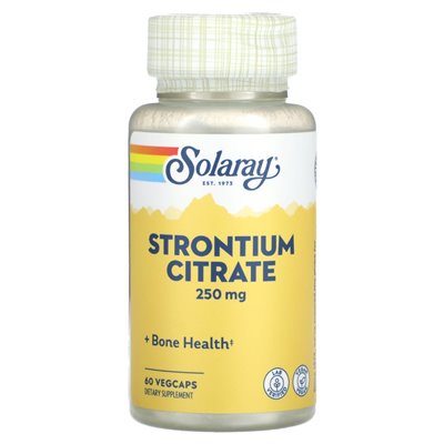 Solaray, budynian stront, 250 mg, 60 warzyw Vegcaps