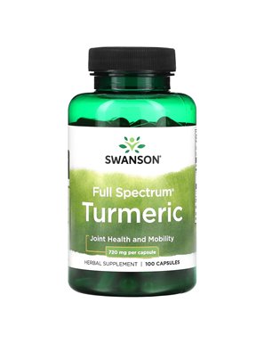 Swanson, Pełne Spektrum Kurkumy, 720 mg, 100 Kapsułek Swanson, Pełne Spektrum Kurkumy, 720 mg, 100 Kapsułek
