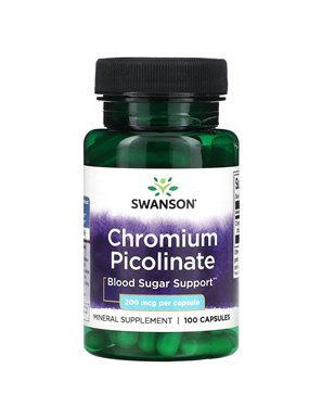Swanson, Chromium Picolinate, 200 mcg, 100 Capsules Swanson, Chromium Picolinate, 200 mcg, 100 Capsules