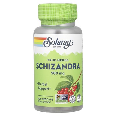 Solaray, True Herbs, Schizandra, 580 mg, 100 vegetarische Kapseln