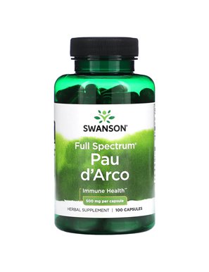Swanson, Full Spectrum Pau d'Arco, 500mg, 100 Capsules