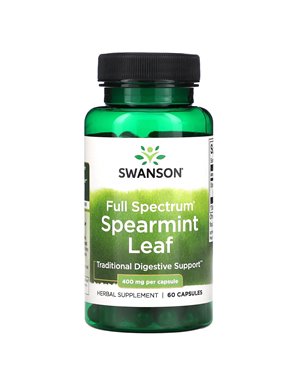 Swanson, Full Spectrum Peppermint Leaf, 400mg, 60 Capsules