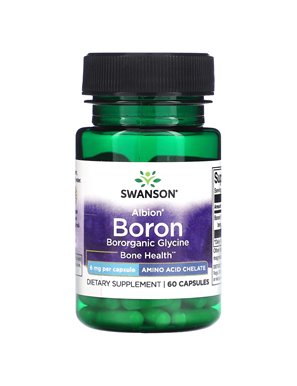 Swanson, Albion, Bor, 6 mg, 60 Kapsułek Swanson, Albion, Bor, 6 mg, 60 Kapsułek