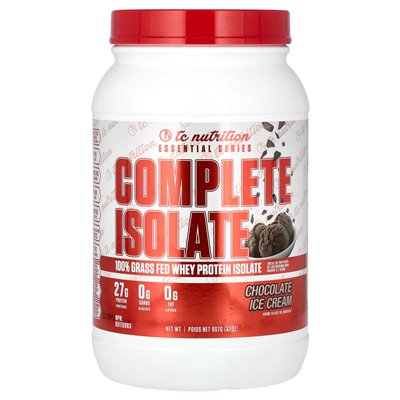 TC Nutrition, Essential Series, Complete Isolan, Czekoladowe lody, 32 uncje (907 g)
