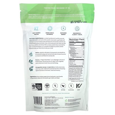 Living, epickie białko, uważna matcha, 1 funt (456 g)