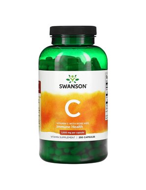 Swanson, Vitamin C with Rosehip, 1000 mg, 250 Capsules