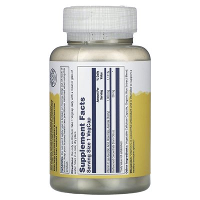 Solaray, Vitamin C with Bioflavonoid Concentrate, 1000mg, 100 Vegcaps