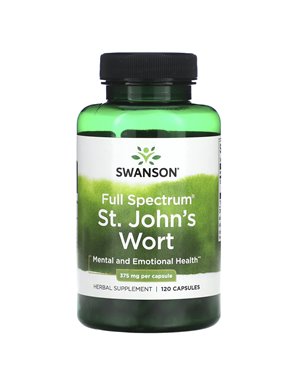 Swanson, Pełny Spektrum Szczwółu Johna, 375 mg, 120 Kapsułek