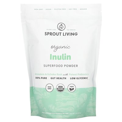 Living, organiczna inulina, superfood proszek, 1 funt (450 g)