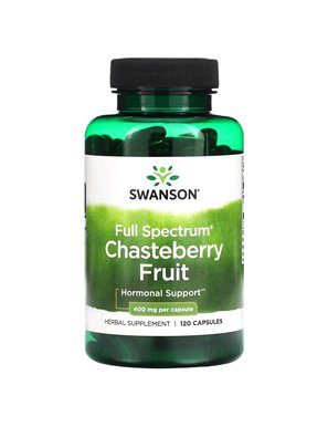 Swanson, Chasteberry Full Spectrum, 400mg, 120 Capsules Swanson, Chasteberry Full Spectrum, 400mg, 120 Capsules