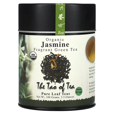 Tao Tea, Organic Scented Green Tea, Jasmine, 3.5 oz (100 g)