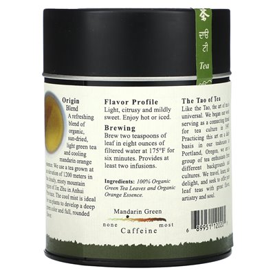 Tao of Tea, Bio-Grüntee und Orange, Mandarin Green, 3 oz (85 g)