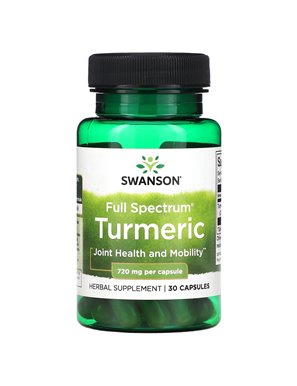 Swanson, Pełny Spektrum Kurkumy, 720 mg, 30 Kapsułek Swanson, Pełny Spektrum Kurkumy, 720 mg, 30 Kapsułek