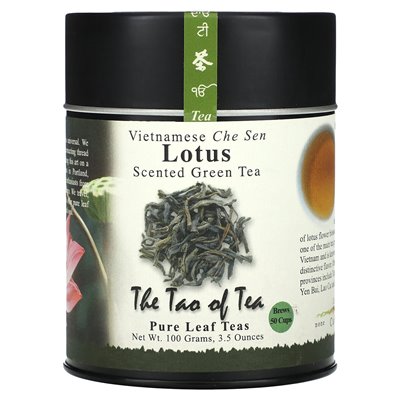 Tao herbaty, pachnący zielona herbata, lotos, 3,5 uncji (100 g)