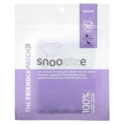Przyjazna łatka, Snoozzze, Melatonin Sleep Patch, 28 łatek