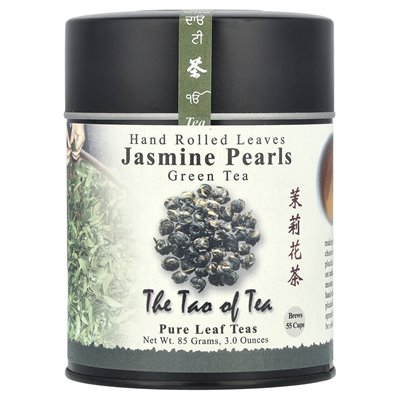 Tao of Tea, Hand Rolled Leaves, Green Tea, Jasmine Pearne, 3 oz (85 g)