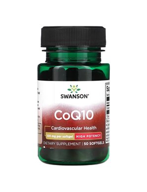Swanson, CoQ10, hohe Wirksamkeit, 100 mg, 50 Kapseln Swanson, CoQ10, hohe Wirksamkeit, 100 mg, 50 Kapseln