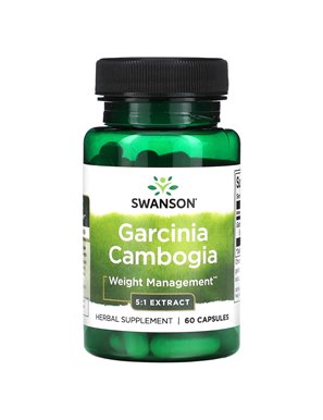 Swanson, Wyciąg z Garcinia Cambogia 5:1, 60 Kapsułek Swanson, Wyciąg z Garcinia Cambogia 5:1, 60 Kapsułek