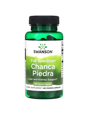 Swanson, Full Spectrum Chanca Piedra, 500mg, 60 Vegetarian Capsules