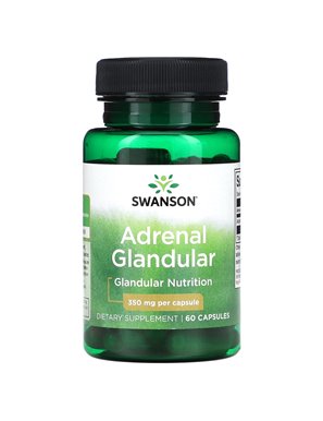 Swanson, Gruczoły Nadnerczowe, 350 mg, 60 Kapsułek